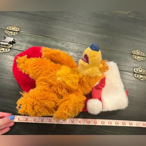 Vintage Disney Bear in the Big Blue House singing plush Christmas stocking - Picture 7 of 7